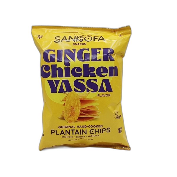 SANKOFA CHICKEN GINGER GARLIC PLANTAIN CHIPS