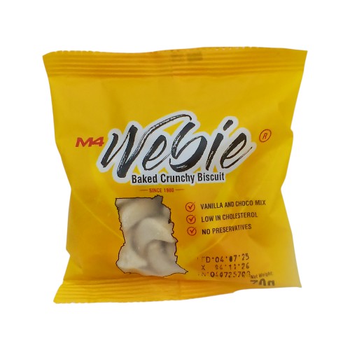 BISCUITS CRUNCHY BAKED VANILA 70G WEBIE