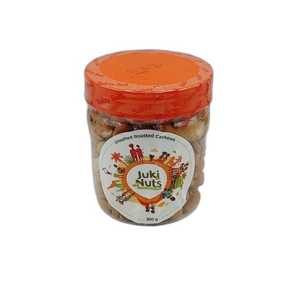 JUKI NUTS UNSALTED CASHEWS JAR 300G