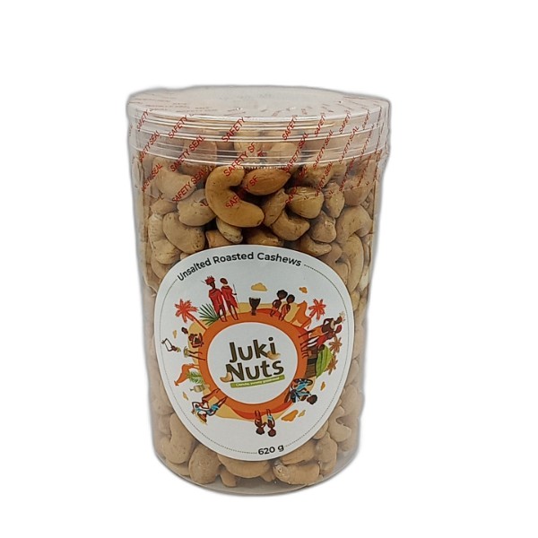 JUKI NUTS UNSALTED CASHEWS JAR 620G