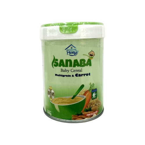 SANABA BABY CEREAL MULTIGRAIN CARROT 500G