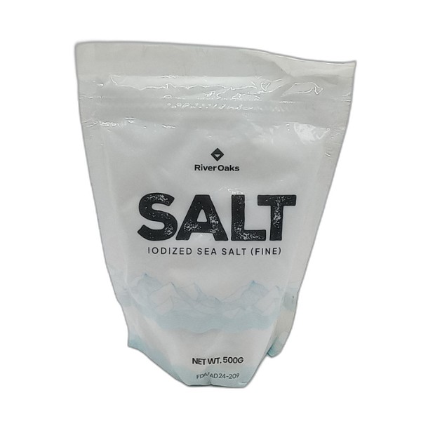 RIVER OAKS IODIZED SEA SALT FINE 500G