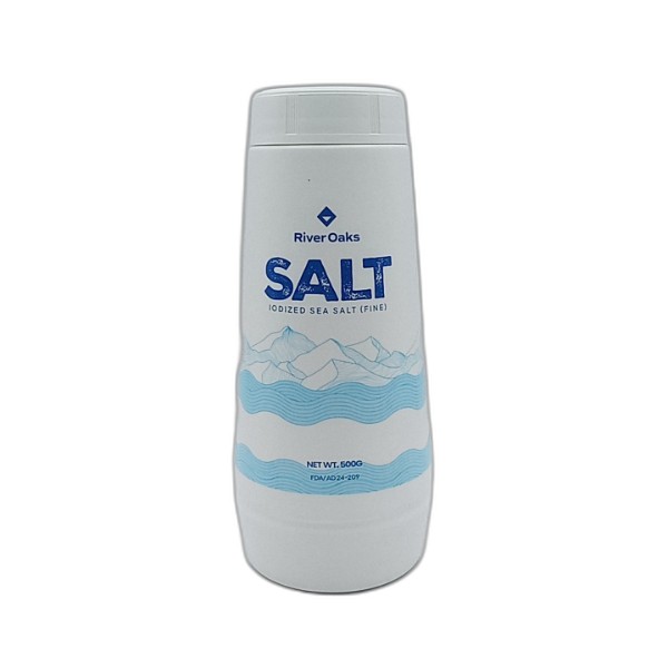 RIVER OAKS IODIZED SEA SALT FINE BOTTLE 500G