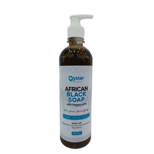 OYSTER BLACK SOAP 500ML PEPPERMINT