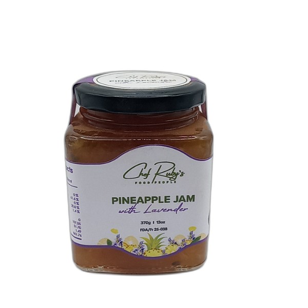 CHEF RUBYS PINEAPPLE JAM W LAVENDER 370G