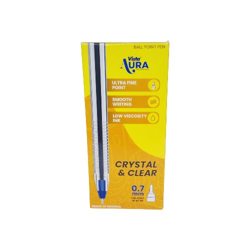 VISTA AURA BALL PEN 0.7MM 50PCS PACK