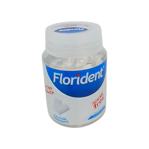 FLORIDENT EXTRA WHITE GUM BOTTLE 60G