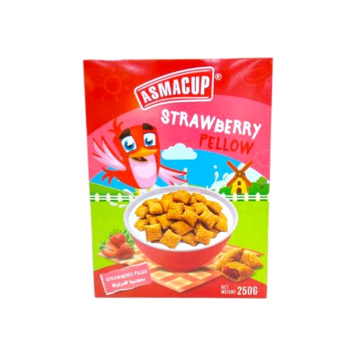 ASMACUP STRAWBERRY PILLOW CEREAL 250G