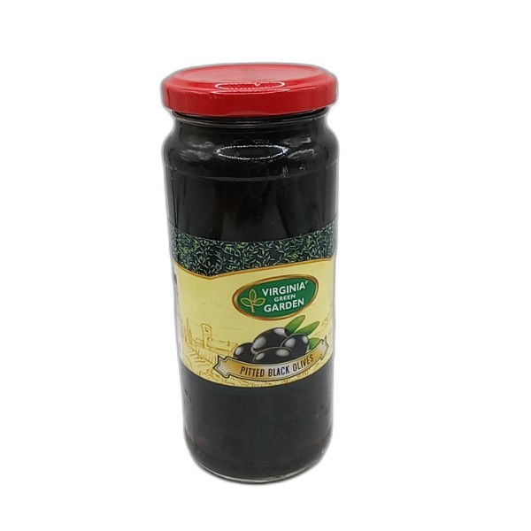 VIRGINIA GR. GAR. BLACK OLIVES PITTED 340G
