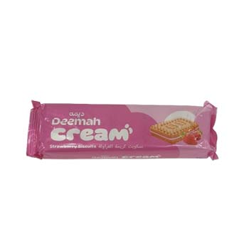 DEEMAH CREAM BISCUIT STRAWBERRY 68G