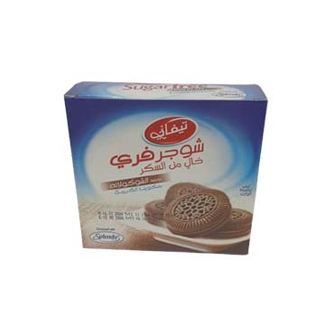 TIFFANY SUGAR FREE CHOCO BISCUITS 162G