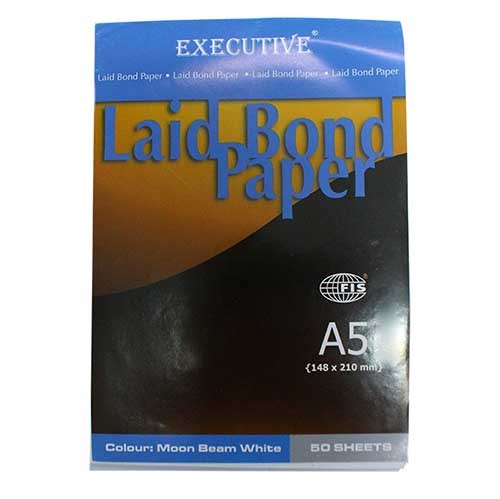 LAID BOND PAPER A-5 SIZE 50SHEETS EXECUTIVE PC