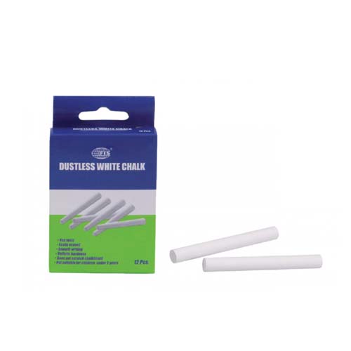 WHITE CHALK DUSTLESS 12PCS FIS.