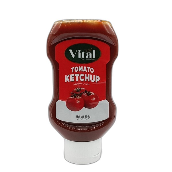 VITAL TOMATO KETCHUP 550G TOP DOWN 550G