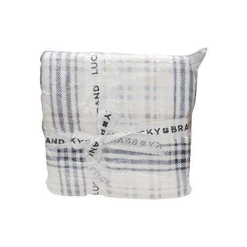 DANNYHOME FLANNEL BLANKET BLUE 230X230CM