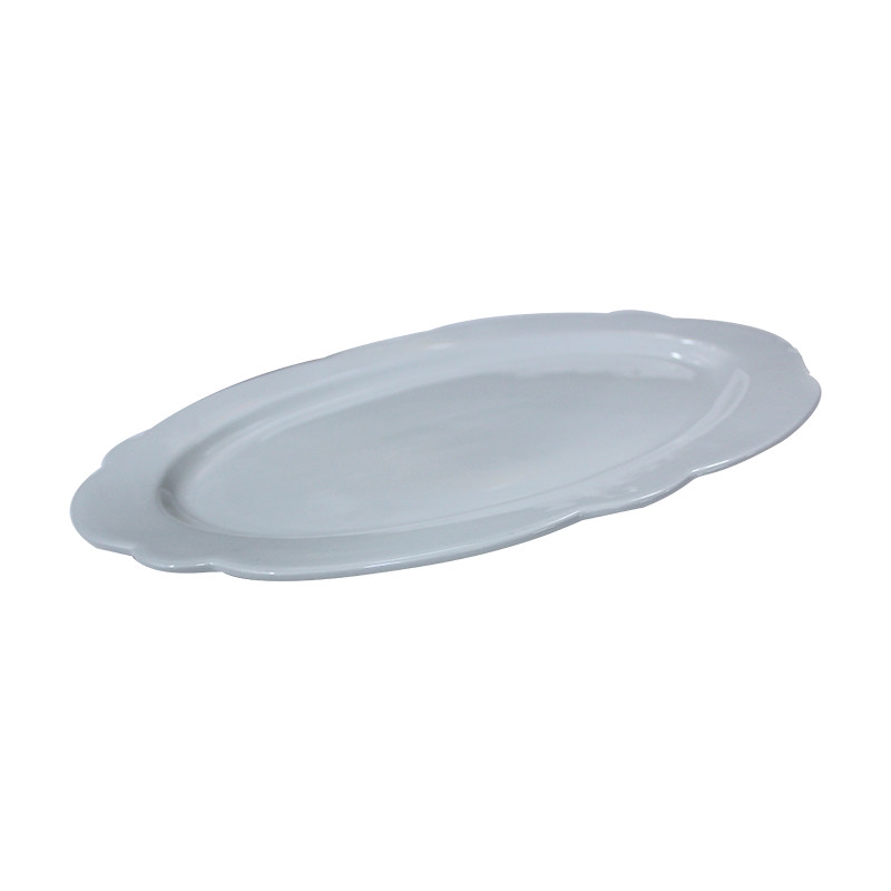 PLATTER CERAMIC OVAL 26X36CM 17-134 WHITE