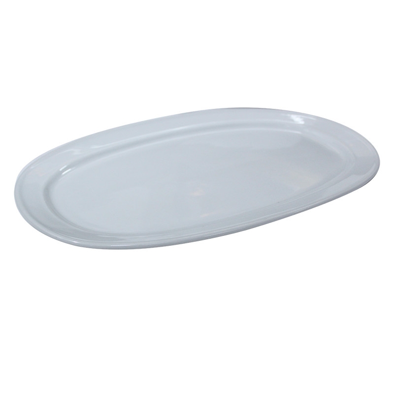 PLATE CERAMIC OVAL 17X28CM 18-562 WHITE
