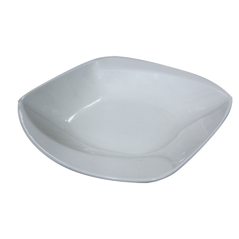 PLATE CERAMIC 22CM SQ 15-467 WHITE