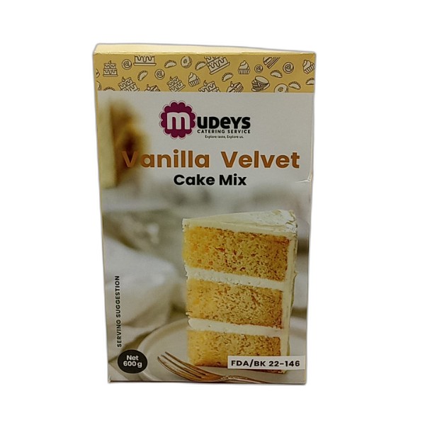 MUDEYS VELVET CAKE MIX 600G
