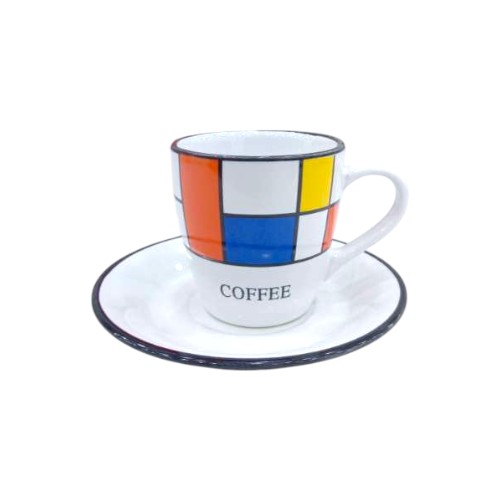 BEST WAY CUP SAUCER 6PCS SET ESPRESSO 440G4029