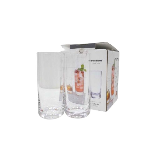 DANNYHOME GLASS CUP SET 4PCS 370ML