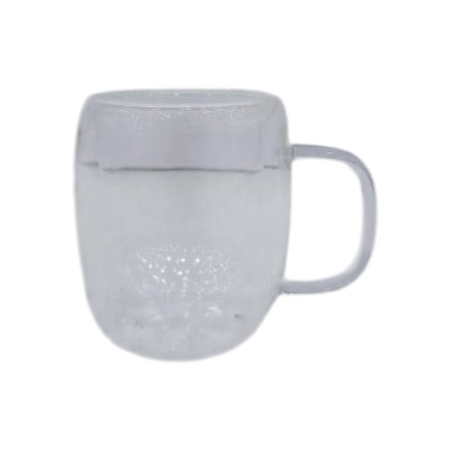 DANNYHOME DOUBLE-WALLED CUP W HANDLE 80ML SET OF 2