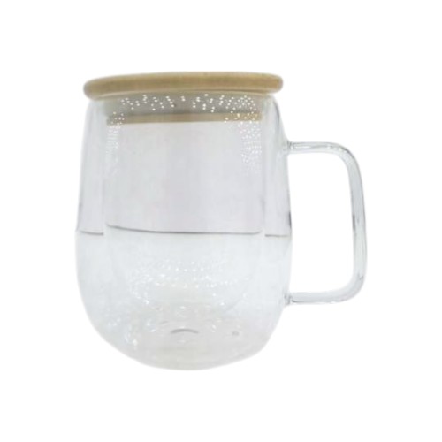 DANNYHOME DOUBLE WALL GLASS CUP 350ML 1PC-COVER