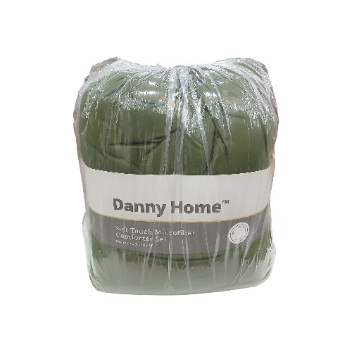 DANNYHOME QUILT SET SAGE 230X220CM 3PCS