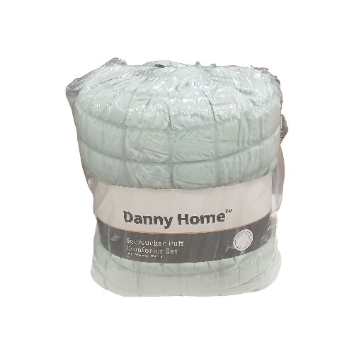DANNYHOME QUILT SET GREEN 230X220CM 3PCS