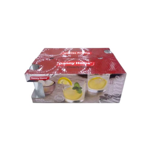 DANNYHOME GLASS CUP SET 6PCS 265ML