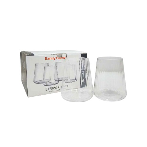 DANNYHOME GLASS CUP SET OF 4 320ML
