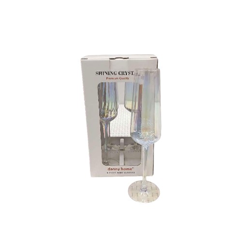 DANNYHOME GLASS CUP SET 250ML 4PCS