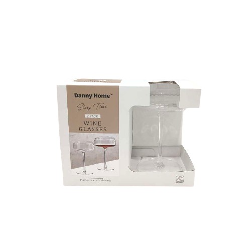 DANNYHOME GLASS CUP SET OF 2 250ML
