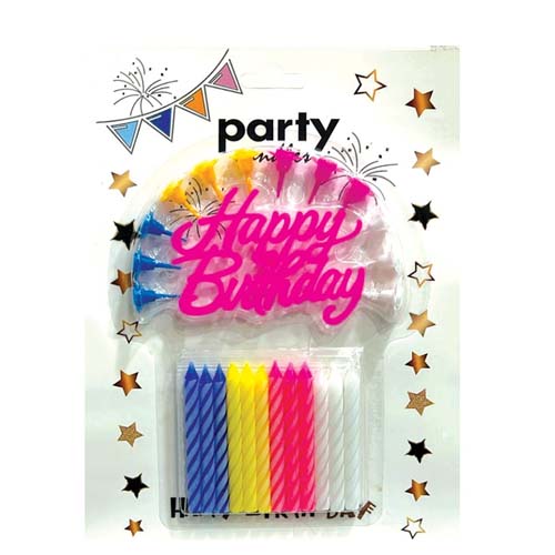 BIRTHDAY CANDLE SET 24PCS 29-20.