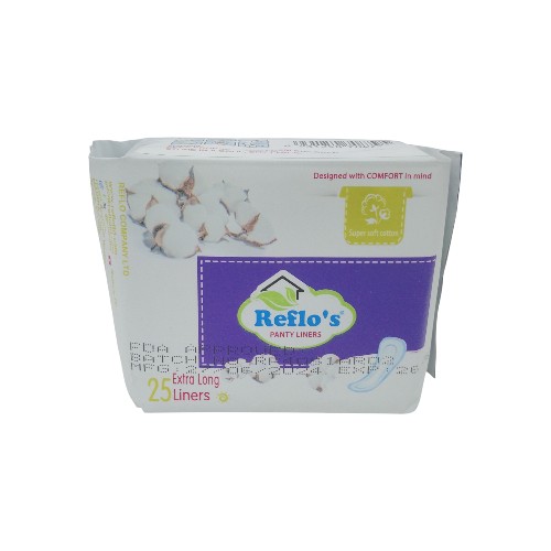 REFLOS PANTY LINERS EXTRA LONG 25PCS