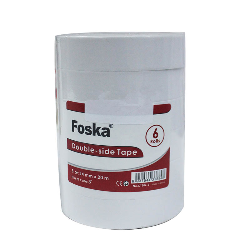 FOSKA DOUBLE SIDE TAPE 3INCH 6PCS