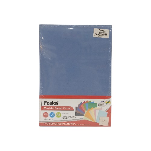 FOSKA MARBLE D.BLUE PAPER COVER A4 210