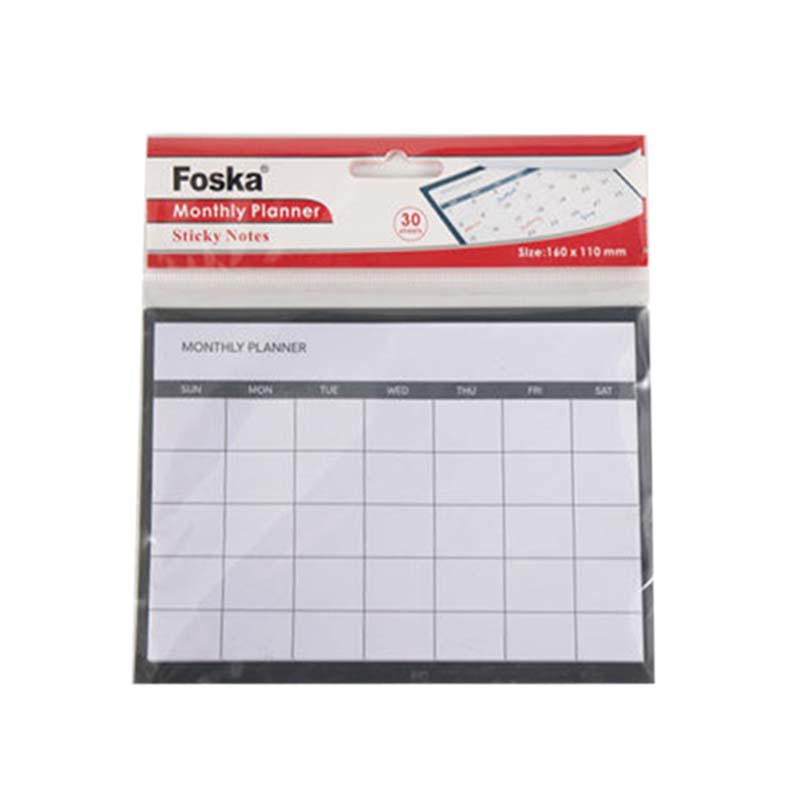 FOSKA MONTHLY PLANNER STICKY NOTE G3410