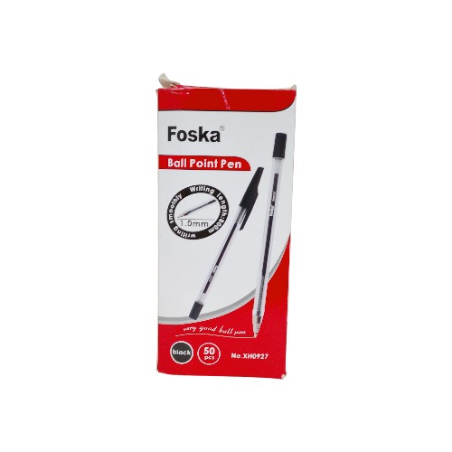 FOSKA BALL PEN 50PCS BLACK XH0927