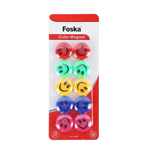 FOSKA MAGNET COLOR 30MM 10PCS JZ1508