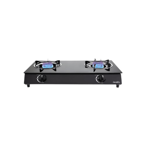 DECAKILA DOUBLE GLASS TABLE GAS STOVE KMGS043B