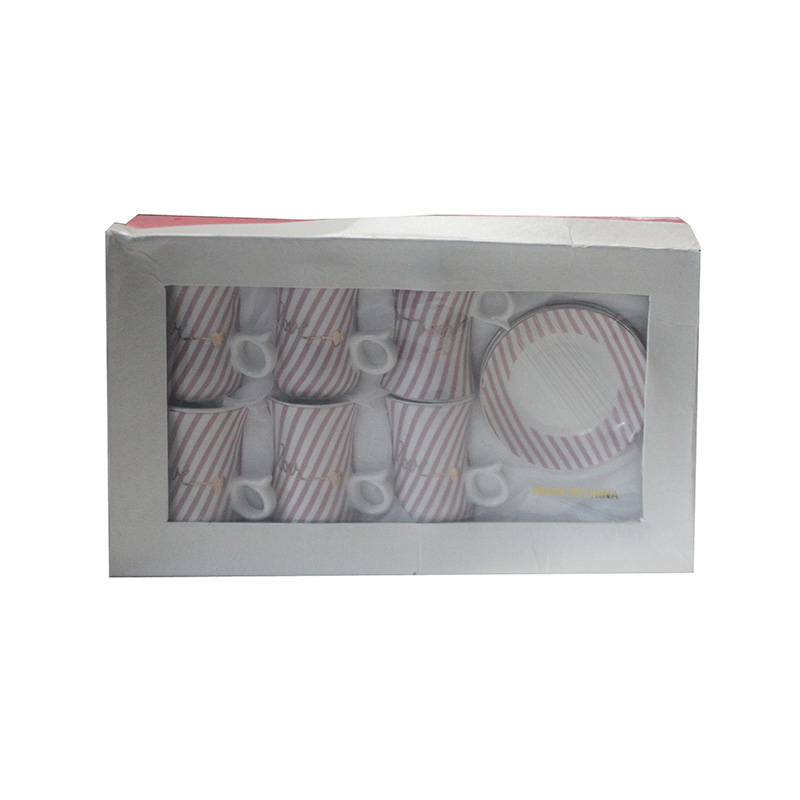 TEA CUP SAUCER PLATE 6PCS SET 114-10