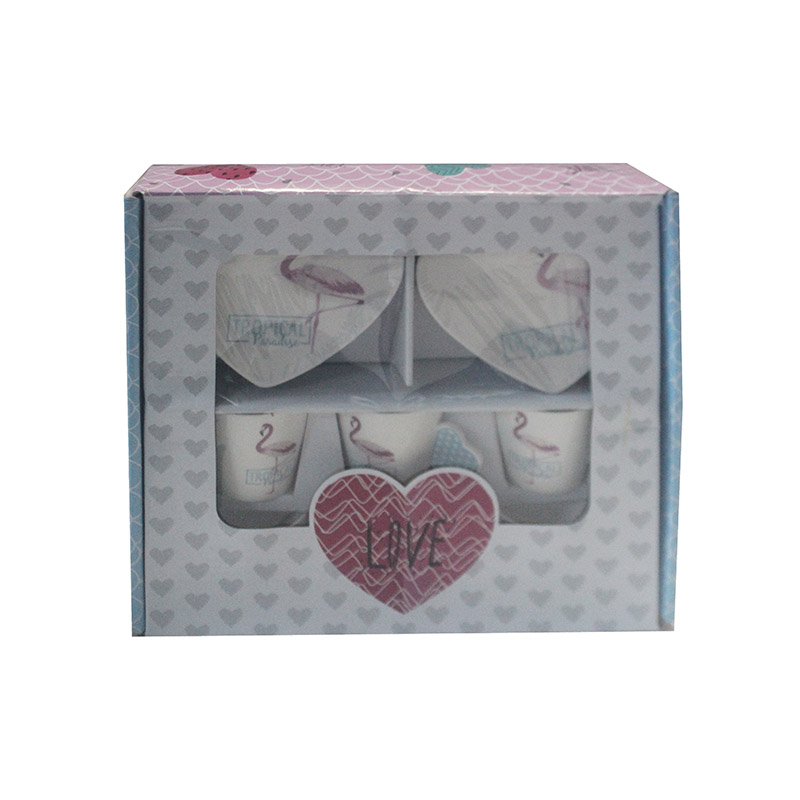 TEA CUP SAUCER PLATE 6PCS SET 712M