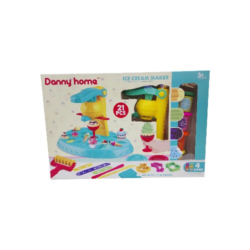 DANNYHOME ICE CREAM DOUGH PLAY SET 21PCS