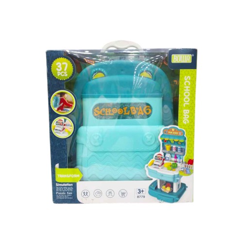 DANNYHOME SUPERMARKET SCHOOL BAG PLAY SET 36PCS