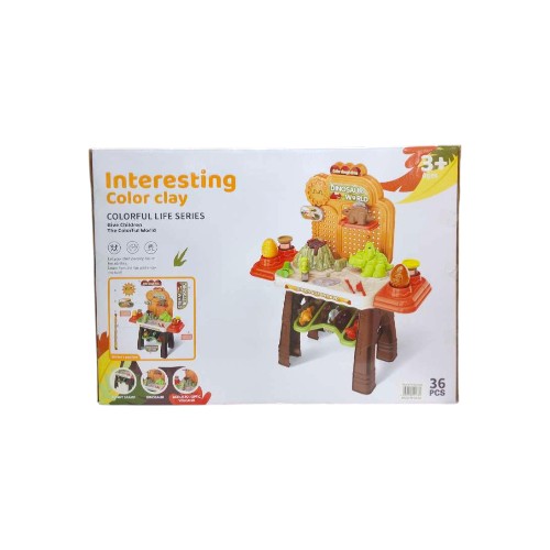 DANNYHOME COLOR DOUGH TABLE PLAY SET 36PCS