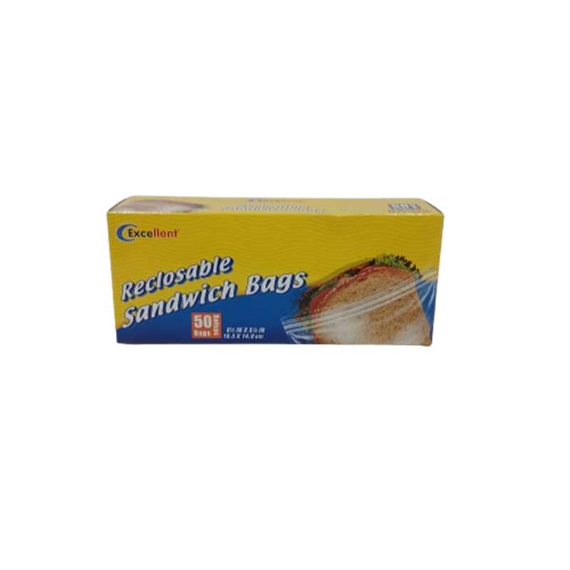 EXCELLENT RECLOSABLE SANDWISH BAGS 50BAGS 0341 26