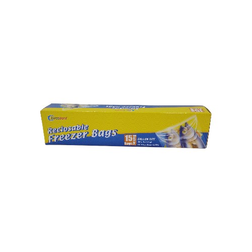 EXCELLENT RECLOSABLE FREEZER BAGS 20PCS 7IN X 8IN
