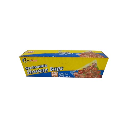RECLOSABLE STORAGE BAGS 25BAGS 0389 27