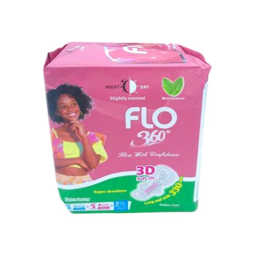 FLO 360 SANITARY PADS EXTRA LONG 3D